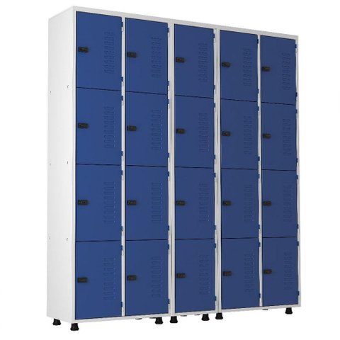 Armário Roupeiro Aço 20 Portas Guarda Volume Trinco