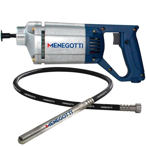 Vibrador Imersão Portátil Mono 1000w com Mangote 35mm X 2,5m Menegotti - 220v