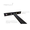 Ver imagem 2 de 4 Unidades Suportes de Parede para Anilhas Expositor de Academia 200 Kg Capacidade Ferro Preto