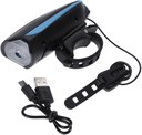 Ver imagem 6 de Kit Farol Bike Lanterna Led Recarregavel Usb Impermeável 3 Modos + Buzina com 5 Sons Diferente Siren