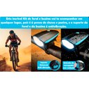 Ver imagem 5 de Kit Farol Bike Lanterna Led Recarregavel Usb Impermeável 3 Modos + Buzina com 5 Sons Diferente Siren