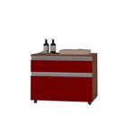 Ver imagem 2 de Gabinete para Banheiro com Rodízio 60cm 2 Gavetas Safira Inferior