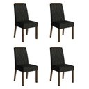 Ver imagem 1 de Kit 4 Cadeiras de Jantar 4256 com Espaldar Rustic/oxford Madesa