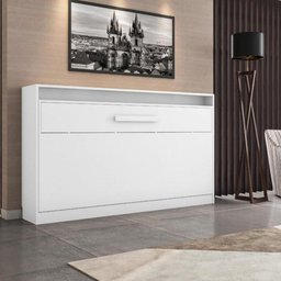 Cama Dobravel De Parede Solteiro Branco Framar - 2
