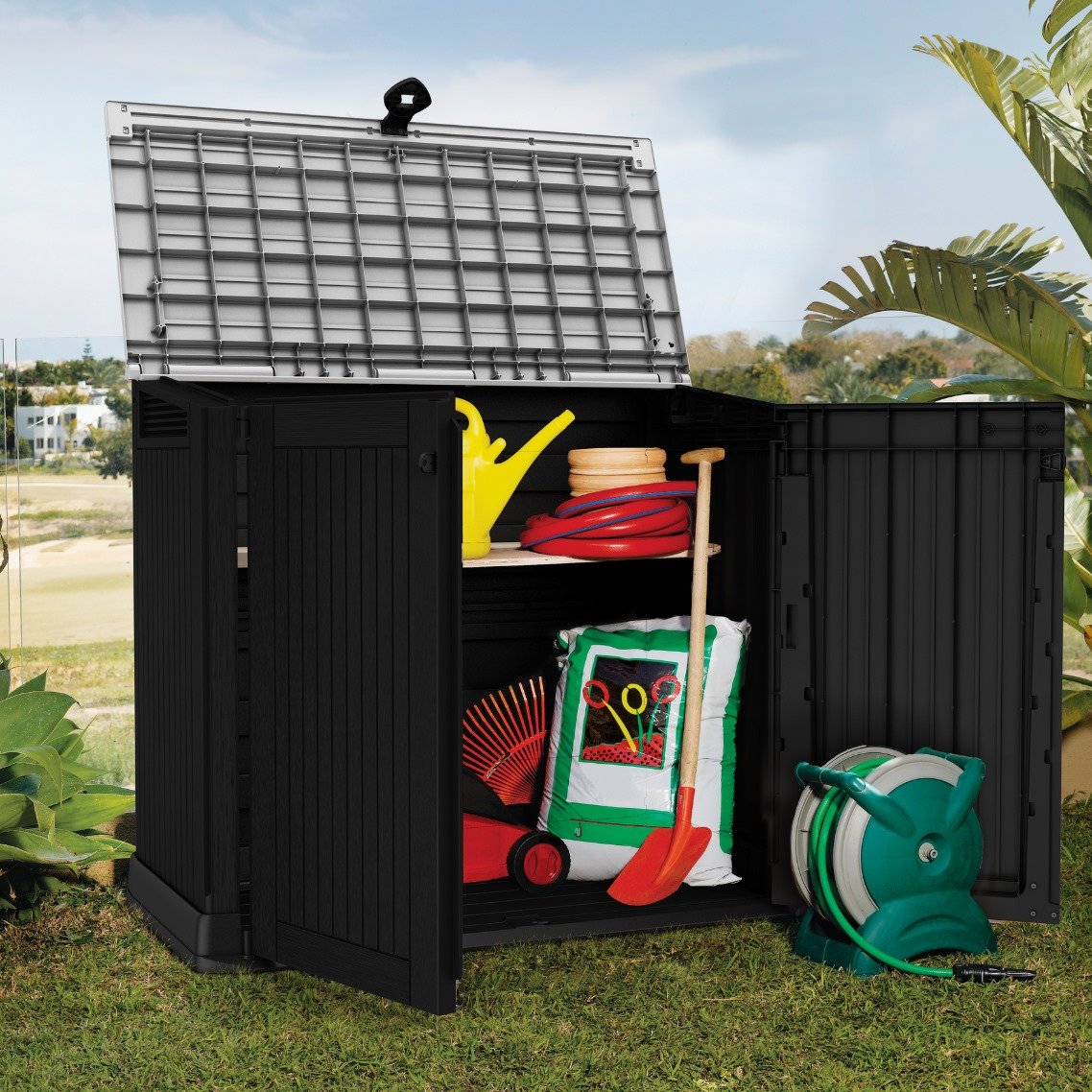 Depósito Externo Store It Out Midi Shed Cinza e Preto - 3