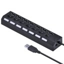 Ver imagem 2 de Tomada Hub 7 Portas Usb 2.0 Led Indicador Entrada para Fonte