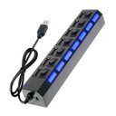 Ver imagem 3 de Tomada Hub 7 Portas Usb 2.0 Led Indicador Entrada para Fonte