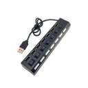 Ver imagem 4 de Tomada Hub 7 Portas Usb 2.0 Led Indicador Entrada para Fonte