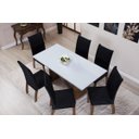 Ver imagem 2 de Kit Capa de Cadeira 4 Peças Suede Veludo Sala de Jantar Protege o Estofado Renova o Visual Preto