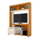 Ver imagem 3 de Home para TV Levi 136cm MDP com Porta Correr Cinamomo Off White Casah