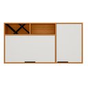 Ver imagem 4 de Cozinha Modulada Ravena 2 Peças com Balcão de 120cm Flex e Armário Aéreo 120cm Poliman Móveis