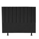 Ver imagem 2 de Kit Cabeceira e Calçadeira Baú Queen 160cm Carla Courino Preto - D A DECOR