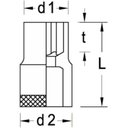 Ver imagem 4 de Soquete Torx Encaixe 1/2 Polegada E10 015625 GEDORE