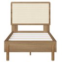 Ver imagem 1 de Cama Solteiro Palhinha Oslo 27058 Pes Madeira 102 Cm Hanover Artesano