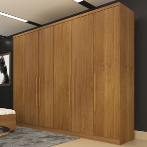 Guarda-Roupa Casal Veneza 6 Portas 4 Gavetas Cinamomo - Tcil Móveis
