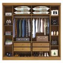 Ver imagem 3 de Guarda-Roupa Casal Veneza 6 Portas 4 Gavetas Cinamomo - Tcil Móveis