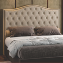 Ver imagem 2 de Cabeceira Estofada Cama Box Casal 1,40 Viena para Quarto em Linho Bege - Larbelle