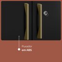 Ver imagem 5 de Armário Sapateira Multiuso 2 Portas com Chave Essencial - Preto