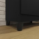 Ver imagem 4 de Armário Sapateira Multiuso 2 Portas com Chave Essencial - Preto