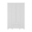 Ver imagem 7 de Guarda-roupa Infantil 122cm 4 Portas e 2 Gavetas Allegra Multimóveis Mp4443 Branco
