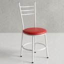 Ver imagem 2 de Cadeira Buffet em Aço Ideal para Sala de Jantar Cozinha Confortável Nina:vermelho