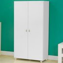 Ver imagem 2 de Armario Multiuso 2 Portas com Rodizio 86 Cm Ar70 Branco Dtall