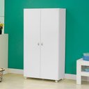 Ver mais imagens de Armario Multiuso 2 Portas com Rodizio 86 Cm Ar70 Branco Dtall
