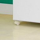 Ver imagem 7 de Armario Multiuso 2 Portas com Rodizio 86 Cm Ar70 Branco Dtall