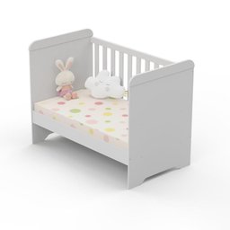 Quarto De Bebê Berço 3 Em 1 Cômoda Branco - 6