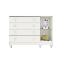 Quarto De Bebê Berço 3 Em 1 Cômoda Branco - 3