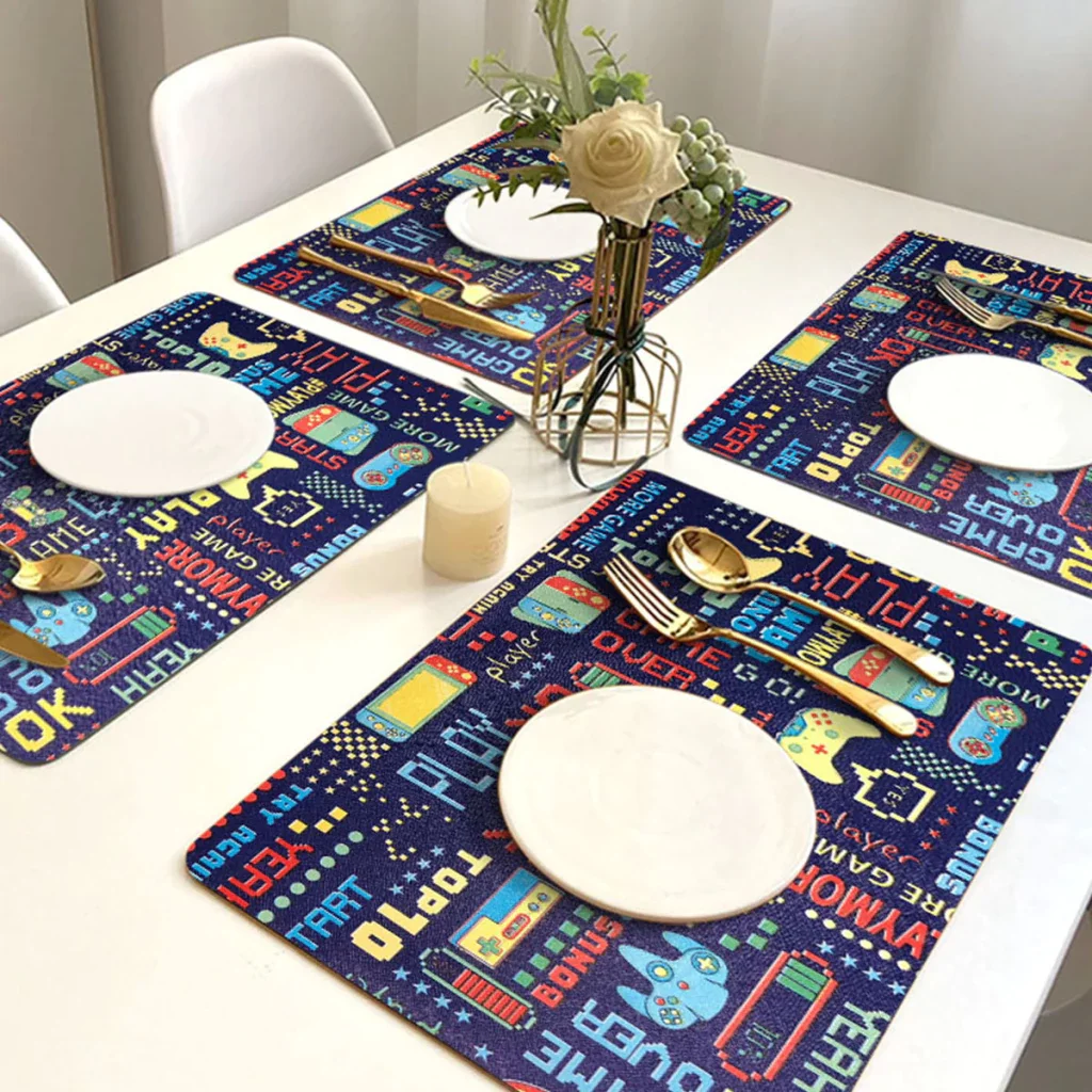 Ver imagem 4 de 6 Jogo Americano Game Play Impermeável Pvc 6 Lugares