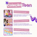 Ver imagem 3 de Kit Edredom Queen Menina Teen Rosa com Almofadas Estampadas 07 Peças - Dupla Face Percal 300 Fios