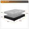 Cama Box Casal Preto + Colchão Casal Espuma D33 Hanover Orthopedic 138x188x61cm Zidi - 3