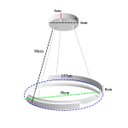 Ver imagem 6 de Lustre Pendente Luminaria Led Plafon 3 em 1 Luxo Moderno Casa Quarto Sala Recepçao Iluminaçao Comerc