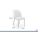 Ver imagem 3 de Mesa Sala Jantar Tokyo + 6 Cadeiras Lizy Off White DJ Móveis