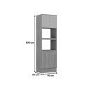 Ver imagem 2 de Paneleiro Cozinha Modulado Alma 4PTAS 2FORNOS 70cm Salvia Carraro