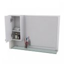 Ver imagem 3 de Espelheira para Banheiro 1 Porta Legno Branco/Snow