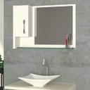 Ver imagem 1 de Espelheira para Banheiro 1 Porta Legno Branco/Snow