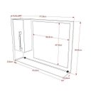 Ver imagem 4 de Espelheira para Banheiro 1 Porta Legno Branco/Snow