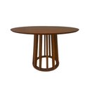 Ver imagem 3 de Mesa de Jantar Redonda Rebeca com Base Cone Palito em Madeira 1,30x1,30 Nogueira
