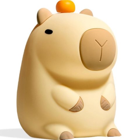 Luminaria Mesa Capivara Fofa Abajur Touch Usb Muda de Cor Recarregavel Iluminaçao Decoraçao Quarto C