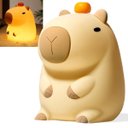 Ver imagem 5 de Luminaria Mesa Capivara Fofa Abajur Touch Usb Muda de Cor Recarregavel Iluminaçao Decoraçao Quarto C
