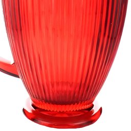 Jogo de Taças com Jarra Versalhes de Vidro Vermelho para Água ou Suco 7 Pçs - 6