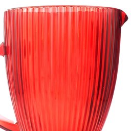 Jogo de Taças com Jarra Versalhes de Vidro Vermelho para Água ou Suco 7 Pçs - 8
