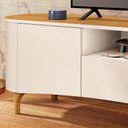 Ver imagem 6 de Rack para Sala de Estar TV 80 pol Orgânico 201cm Martina B01 Off White Cinamomo - Lyam Decor
