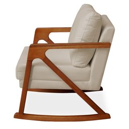 Poltrona Mona Amber Balanço Veludo Nude - 3