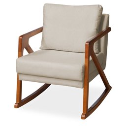 Poltrona Mona Amber Balanço Veludo Nude - 2