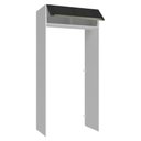 Ver imagem 5 de Porta-geladeira 103 Cm 1 Porta Basculante Branco/preto Lux Madesa