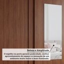 Ver imagem 6 de Guarda-Roupa Casal 2 Portas de Correr com Pés e Espelho 183cm 100% MDF Bonito Espresso Móveis Marrom/Jequitiba
