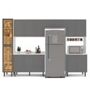 Ver imagem 4 de Cozinha Completa Modulada 320cm com Tampo e Cristaleira 5 Peças Pérola Yescasa